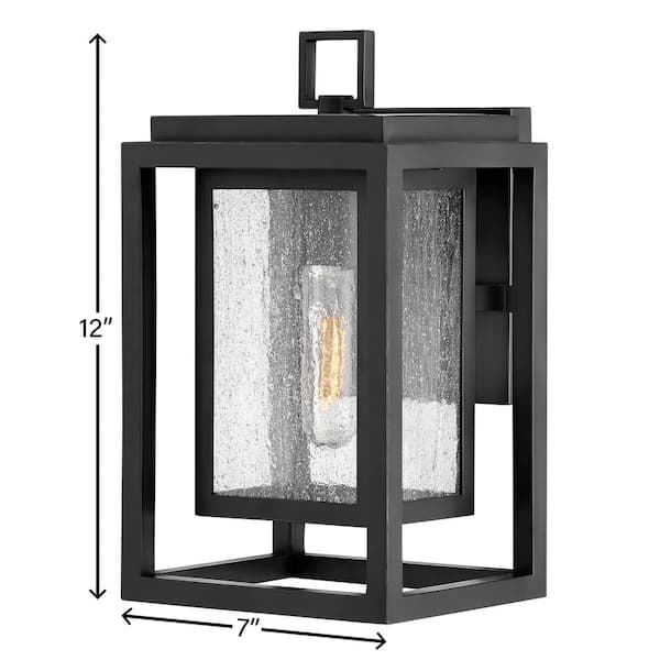 HINKLEY - Republic 1-Light Black Outdoor Wall Lantern