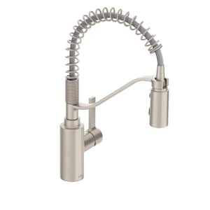 Genta LX Single Handle Pull Down Sprayer Kitchen Faucet with Pre-Rinse Spring and Power Boost in Spot Resist Stainless