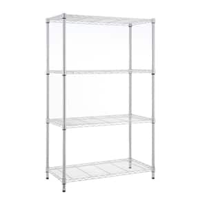 4-Tier Chrome Utility Wire Shelving Unit (18 in. x 59 in. x 36 in.)