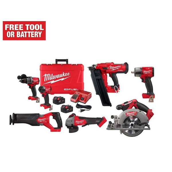 Milwaukee M18 FPP6A-502B Fuel Pack 6 machines à batteries 18V Li