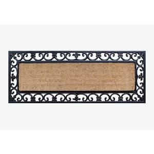 A1HC First Impression Myla 18" x 48" Rubber and Coir Double Doormat