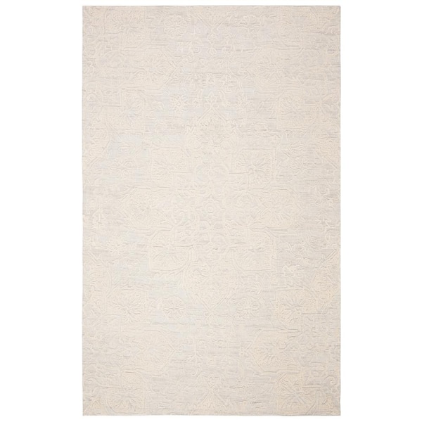 SAFAVIEH Abstract Ivory/Beige 4 ft. x 6 ft. Floral Area Rug