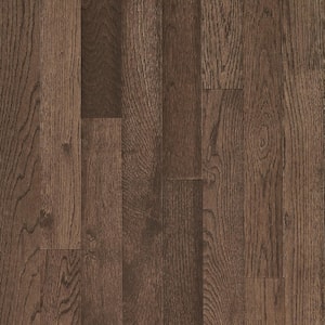 Plano Oak Mocha 3/4 in. Thick x 3-1/4 in. Wide x Varying Length Solid Hardwood Flooring (22 sq. ft. / case)