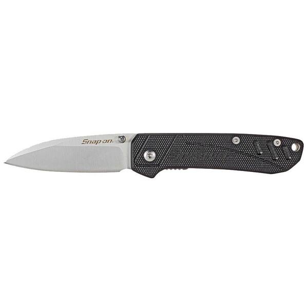 Snap-on 2.6 in. Folding Knife with Black G-10 Composite Handle and Inner Lock