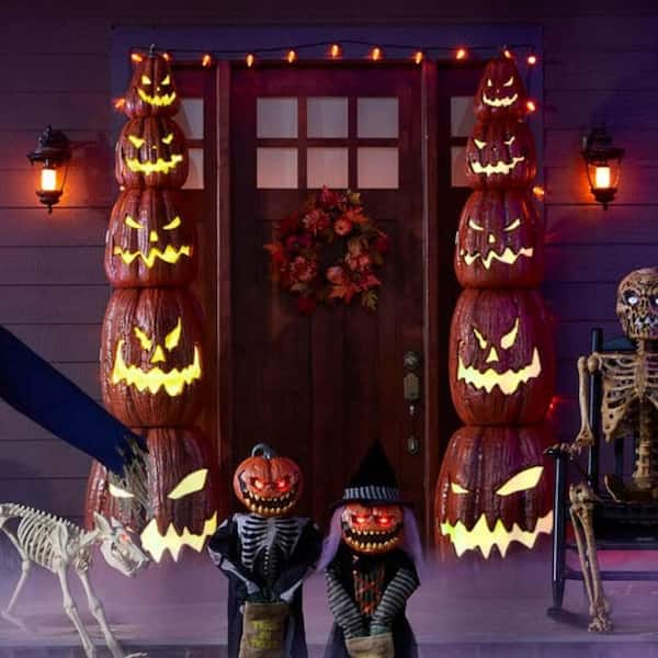 Home Depot 3ft. Halloween Animated LED Pumpkin Twins NEW for 2022 NEXT