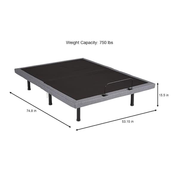 Lucid Comfort Collection Black Premium, How Much Does An Adjustable Bed Frame Weight
