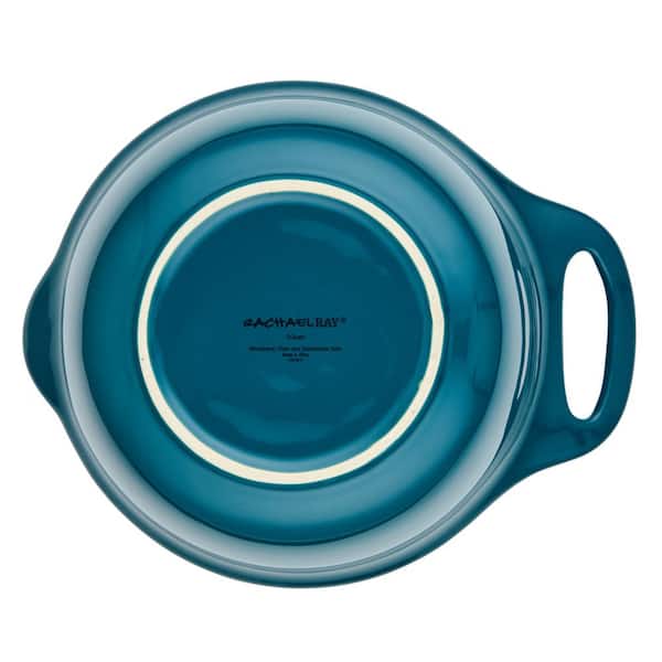 Rachael Ray 12-Teal Ceramics Egg Tray 48444 - The Home Depot