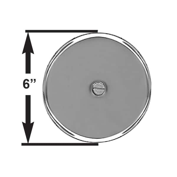 JONES STEPHENS - 6 in. Stainless Steel Cleanout/Extension Cover, Wall Mount with 4 in. Bolt