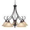 Golden Lighting Lancaster Collection 5-Light Rubbed Bronze Chandelier ...