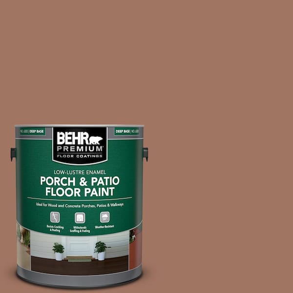 BEHR PREMIUM 1 gal. #PFC-14 Iron Ore Low-Lustre Enamel Interior/Exterior Porch and Patio Floor Paint