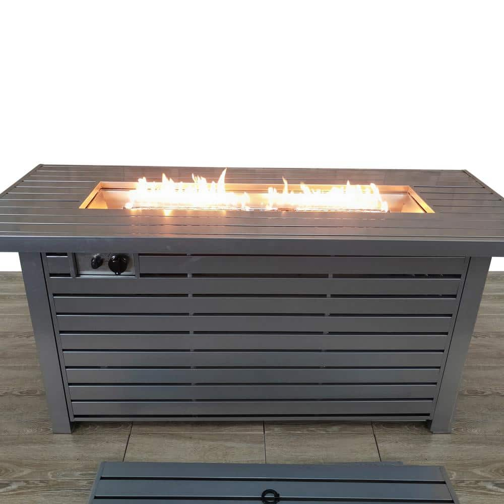 AUTMOON Endless Summer Outdoor Propane Fire Pit Table, 50,000 BTU ...