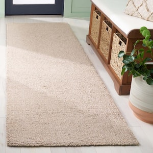 Abstract Light Brown 2 ft. x 8 ft. Classic Marle Runner Rug