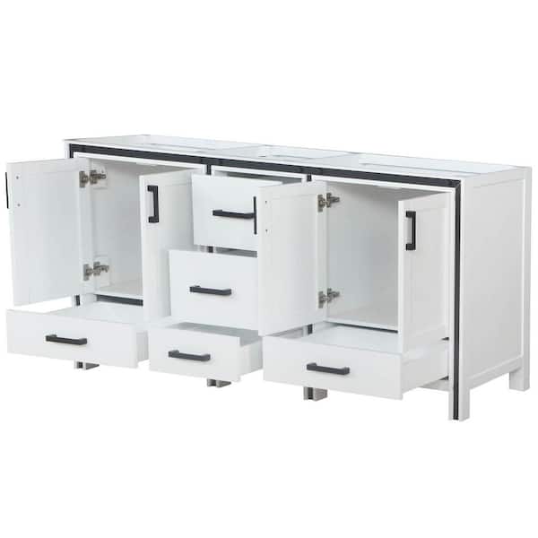 ゅぁϻɑϻ Lexora Ziva 72 in. W x 22 in. D White Double Bath Vanity