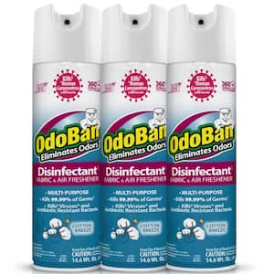 14.6 oz. Cotton Breeze Multi-Purpose Disinfectant Spray, Odor Eliminator, Sanitizer, Fabric and Air Freshener (3-Pack)