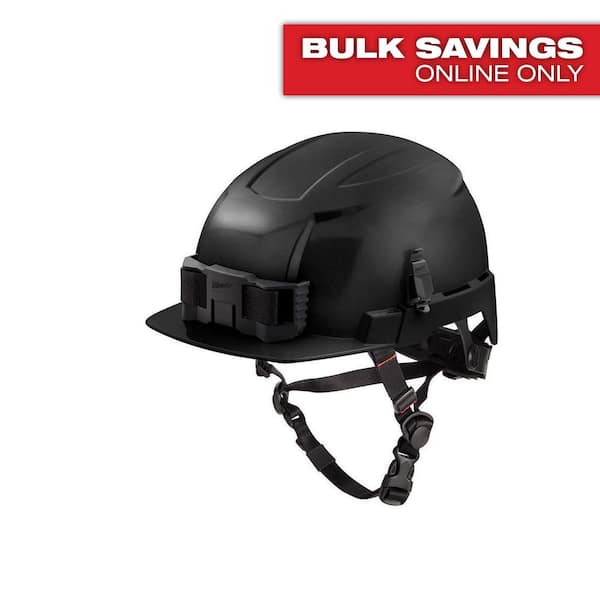 BOLT Black Type 2 Class E Front Brim Non-Vented Safety Helmet