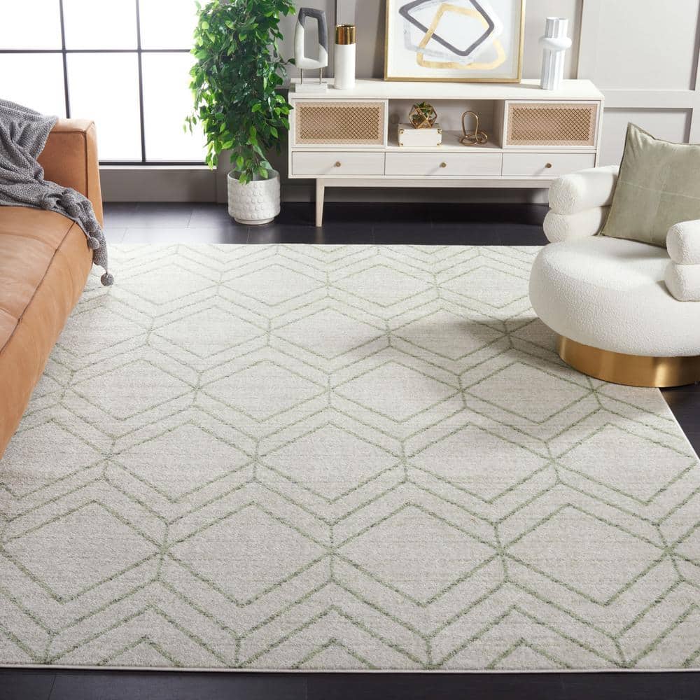 Adirondack 10 ft. x 14 ft. Ivory/Sage Diamond Area Rug price history on PriceWatchPro