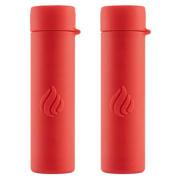 POWERPAW 501 2-Pack Hand Warmer USB-C Rechargeable 125°F Heat IP67 Waterproof Long-Lasting Slim Pocket Heater Red