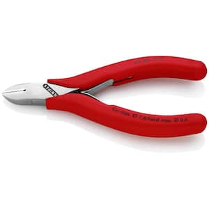 4-1/2 in. Electronics Diagonal Cutters with Plastic-Coated Handles