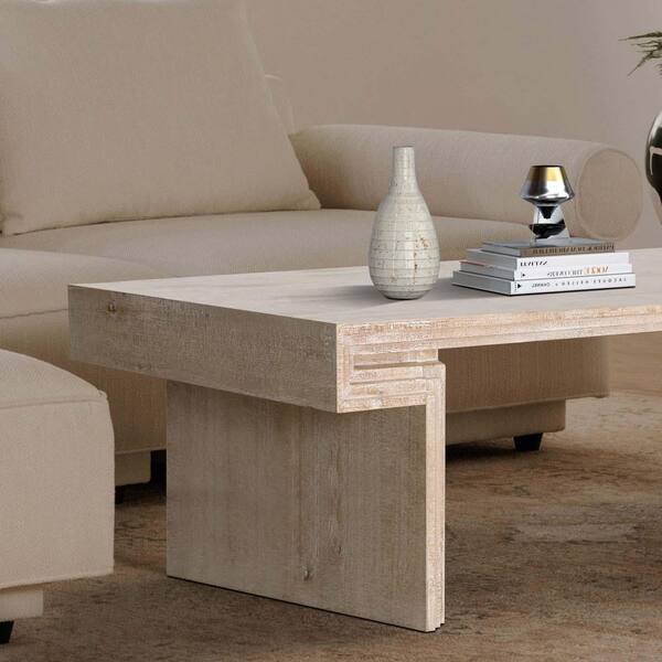 yskdtc88） Vintage Coffee Table 48 in. Antique Natural Rectangle