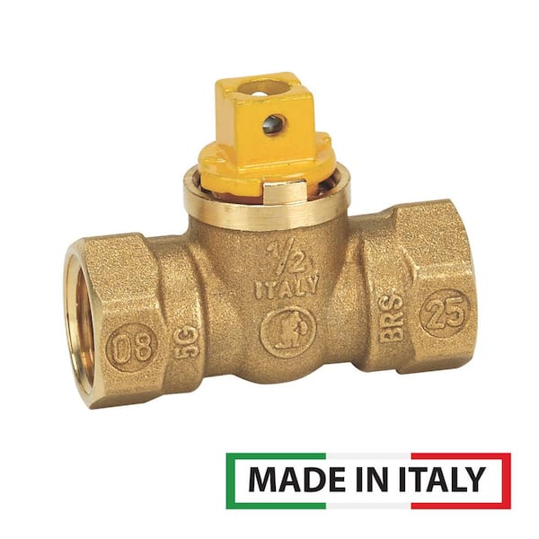 Everbilt 1/2 in. FIP x 1/2 in. FIP Square Head Brass Gas Ball Valve