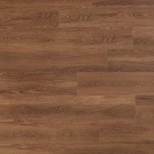 Basics Garnet Brown 12 (mil) T x 8 in. W x 48 in. L Glue down Waterproof Vinyl Plank Flooring (45.33 sqft/case)