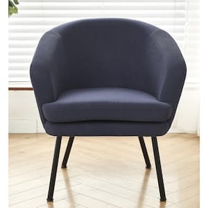 Comfor Blue Corduroy Arm Chair