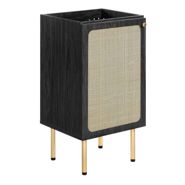 Chaucer 17 in. W x 15 in. D x 32.5 in. H Bath Vanity Cabinet without Top in Black
