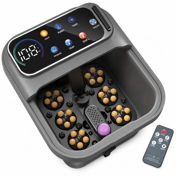 Numhew Ultra Thin Collapsible 4D Shiatsu Massage, Electric Tub