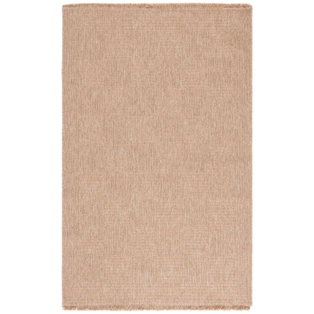Retreat Natural 8 ft. x 10 ft. Solid Geometric Indoor/Outdoor Area Rug price history on PriceWatchPro