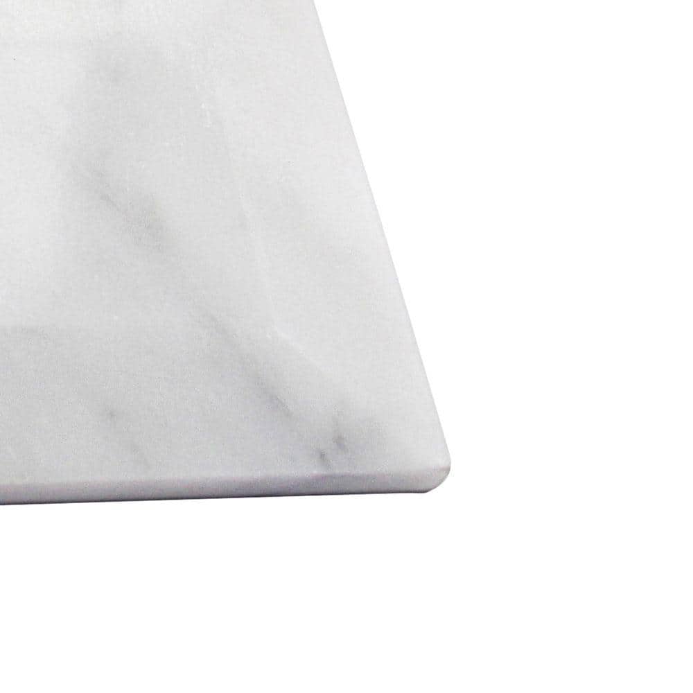 Beveled White Carrara 3 in. x .31 in. Marble Wall Tile Sample price history on PriceWatchPro