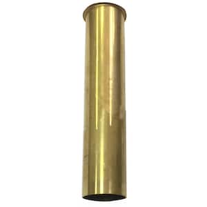 1-1/2 in. x 8 in. Brass Flanged Tailpiece, Unfinished Brass