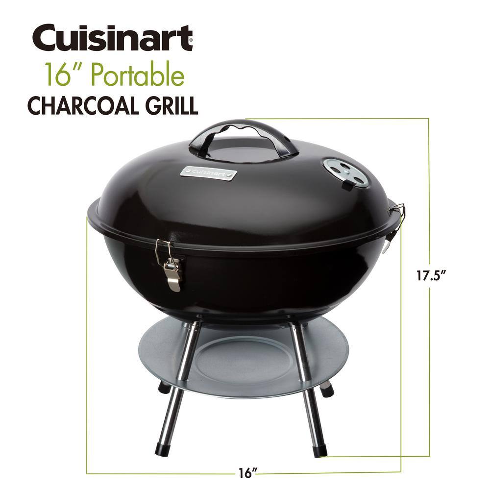 Cuisinart Compact 16" Charcoal Black Kettle Grill