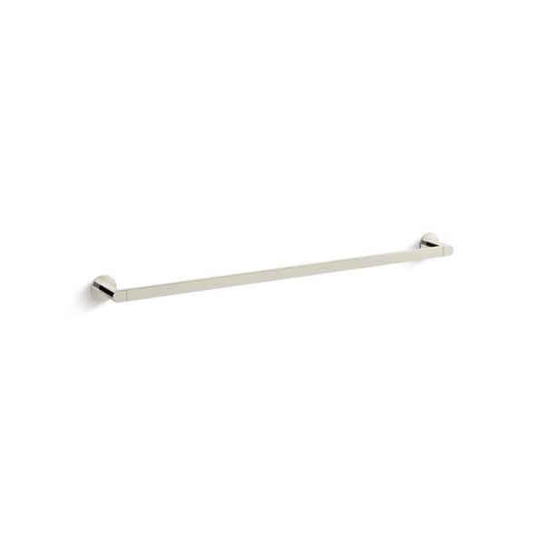 KOHLER Composed 30 in. Towel Bar in Vibrant Polished Nickel