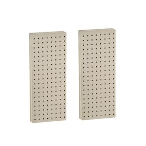 20.625 in. H x 8 in. W Almond Pegboard One Sided Panel (2-Pieces per Box)
