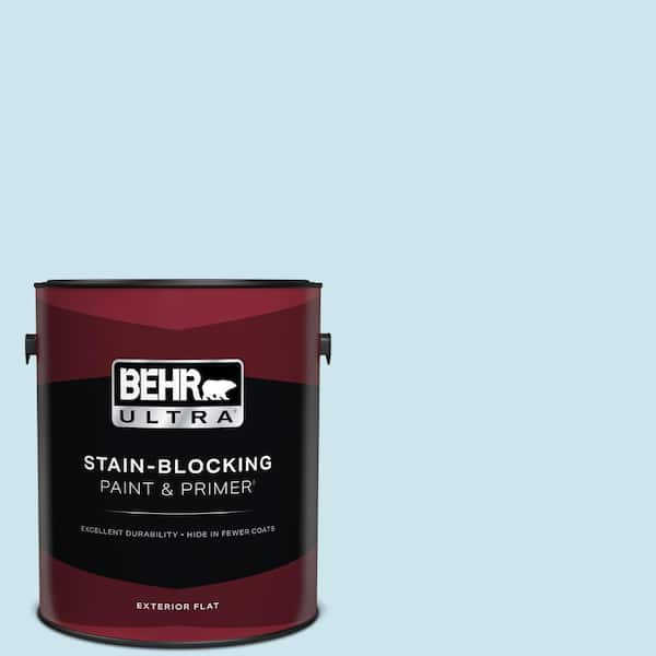 BEHR ULTRA 1 gal. #540A-2 Niagara Falls Flat Exterior Paint & Primer