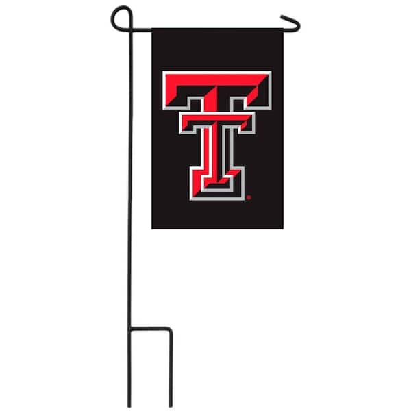 1 ft. x 1-1/2 ft. Texas Tech University 2-Sided Garden Flag with 3-2/3 ft. Metal Flagpole