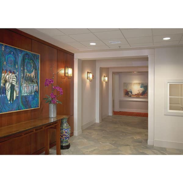 Jack Collection 1-Light Antique Bronze Etched Umber Flax Glass Craftsman Outdoor Sconce Wall Light