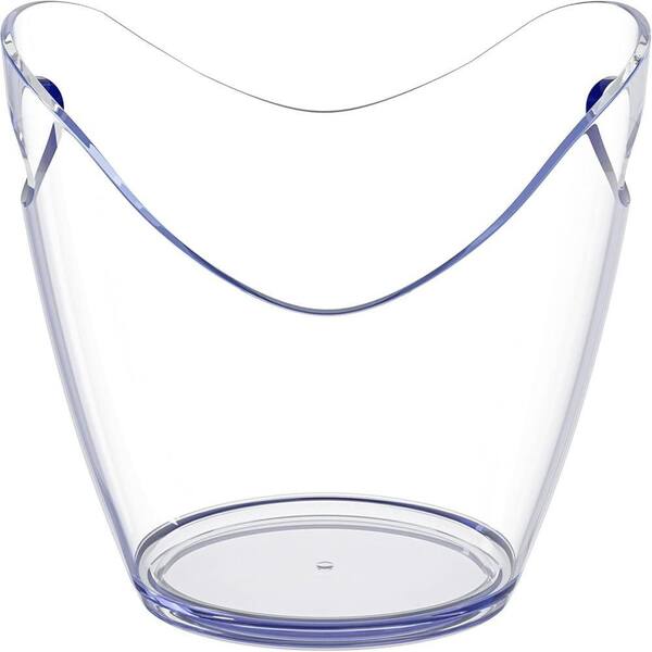 PRIMEPLUS Ice Bucket Wine Bucket, Clear Acrylic 3.5 Liter Plastic Tub for Drinks and Parties, Wine, Champagne or Beer Bottles