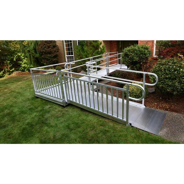EZACCESS PATHWAY 3G 12 Wheelchair Ramp Kit With Expanded Metal Surface