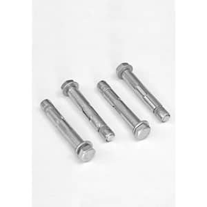 Prova PA23 Metal Heavy Duty Compression Concrete Post Anchors (4-Piece)