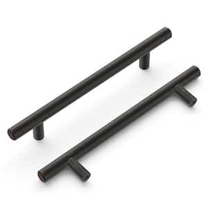 Bar Pulls Collection Pull 5-1/16 in. (128mm) Center to Center Vintage Bronze Finish Modern Steel Bar Pulls (10-Pack)