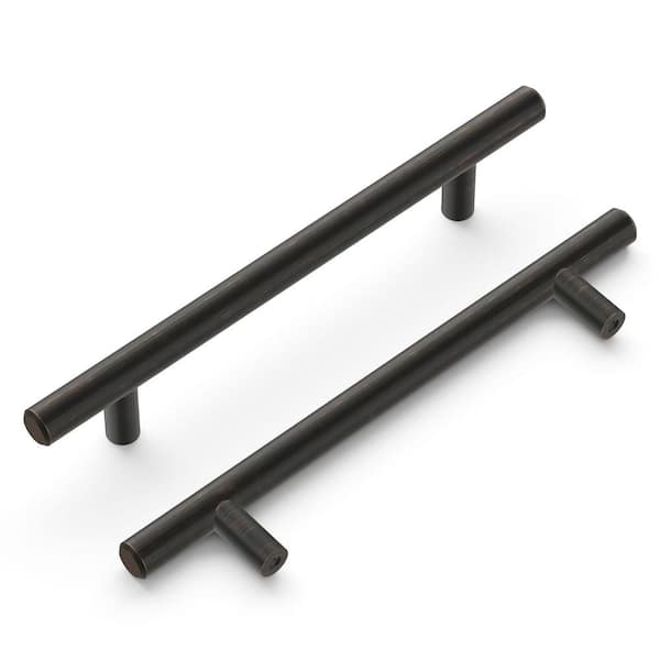 HICKORY HARDWARE Bar Pulls Collection 5-1/16 in. (128 mm) Center-to-Center Vintage Bronze Cabinet Door and Drawer Bar Pull