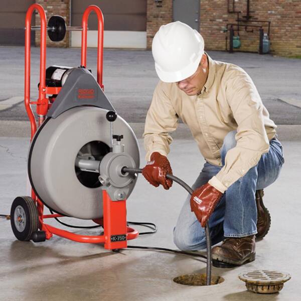 RIDGID 115V K-750 AUTOFEED Drain 