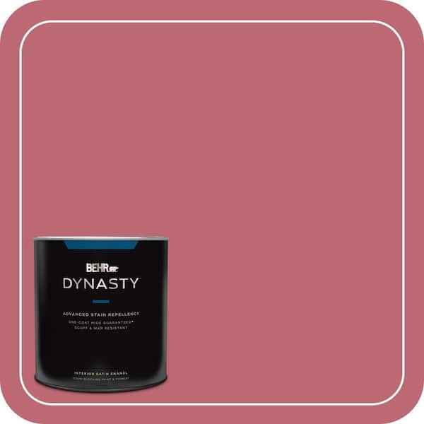 BEHR DYNASTY 1 qt. #M140-5 Cherry Fizz Satin Enamel Interior Stain-Blocking Paint & Primer