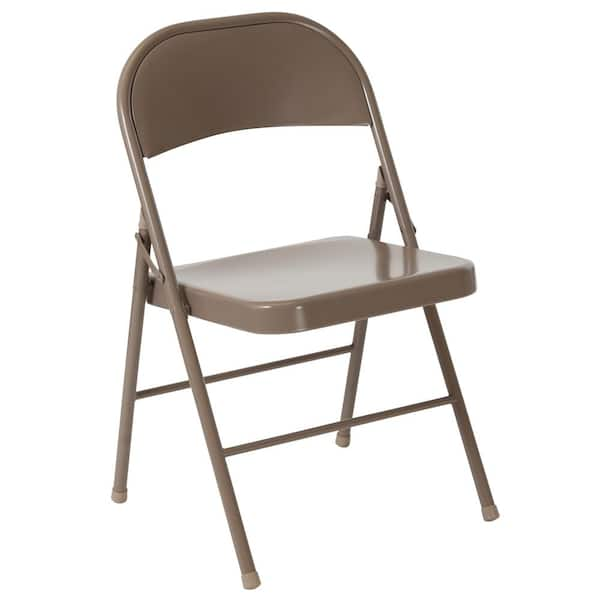 Carnegy Avenue Beige Metal Outdoor Safe Folding Chair CGA BD