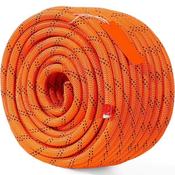Dual Twisted Polyester Cord, 1/2 in. by 120 feet, 48-Strand, 8000 LBS. Tensile Strength, Multi-Use Outdoor Rope