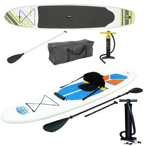 Inflatable Hydro Force Wave Edge Stand Up Paddle Board in Green, White