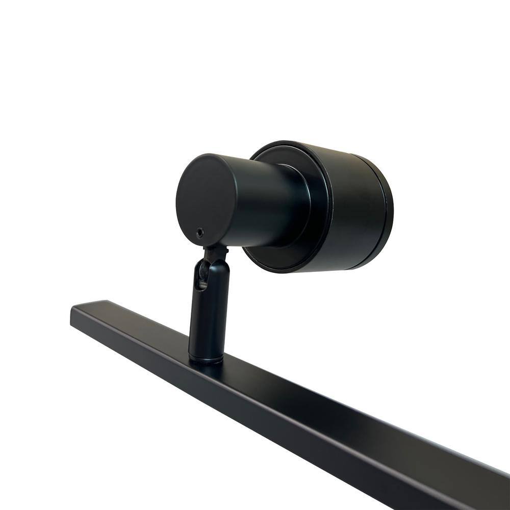 3 ft. Matte Black Adjustable 4-Light Track Lighting