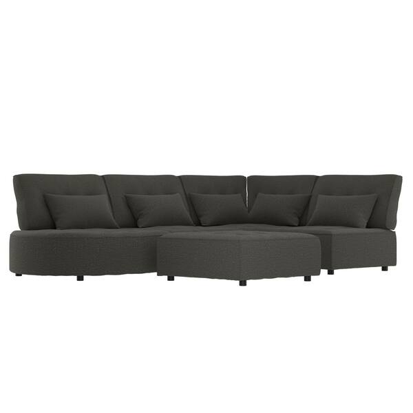 Handy Living Mccarthy 5 Piece Charcoal Gray Polyester L Shaped Modular Sectional Sofa With Ottoman Mdp Fch17 5sec The Home Depot - Modular Sectional Sofa Handy Living Mccarthy 5 Piece Charcoal Gray Polyester L Shaped Modular Sectional Sofa With Ottoman Mdp Fch17 5sec The Home Depot - Modular Sectional Sofa
