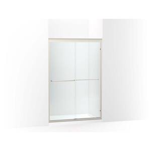 Fluence 44-5/8 in. to 47-5/8 in. W x 70-9/32 in. H Frameless Sliding Shower Door with 1/4 in. Thick Crystal Clear Glass